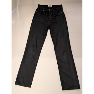 AGOLDE Women's Size 24 High Rise Straight Leg Jeans Black 28 Inch Inseam